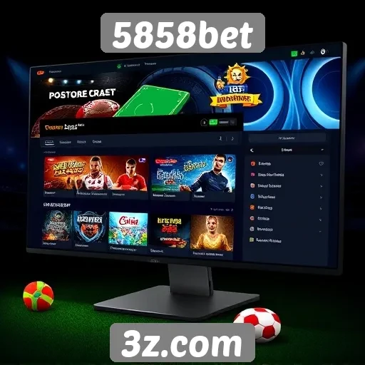 Interface amigável do 5858bet é destaque